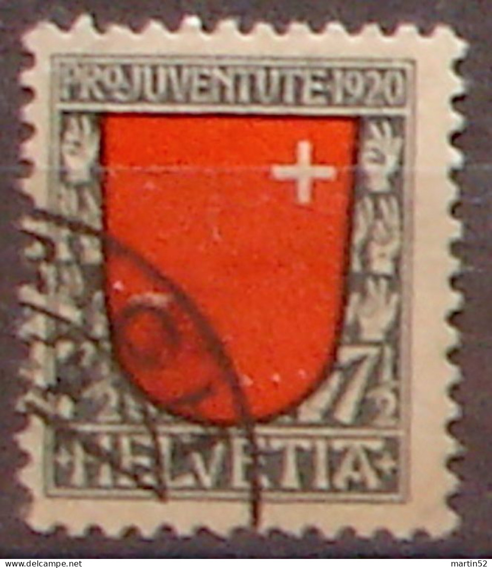 Schweiz Suisse 1920: Kantonswappen Schwyz Zu WI 15 Mi 153 Yv 176 Mit Eck-Stempel Von ZÜRICH (Zu CHF 25.00) - Usados