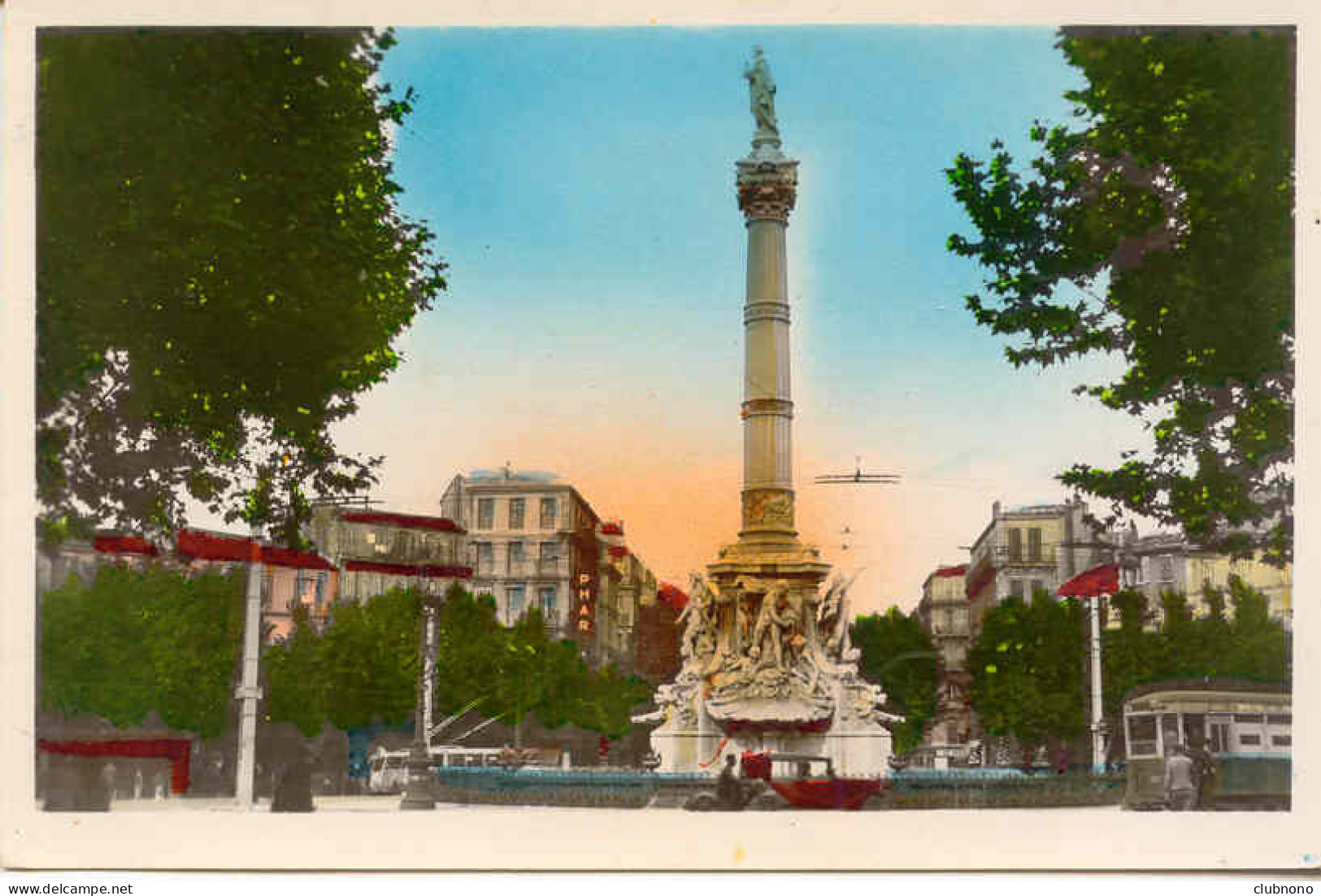 CPSM - MARSEILLE - PLACE CASTELLANE  (T.B. CLICHE - TRAM) - Unclassified