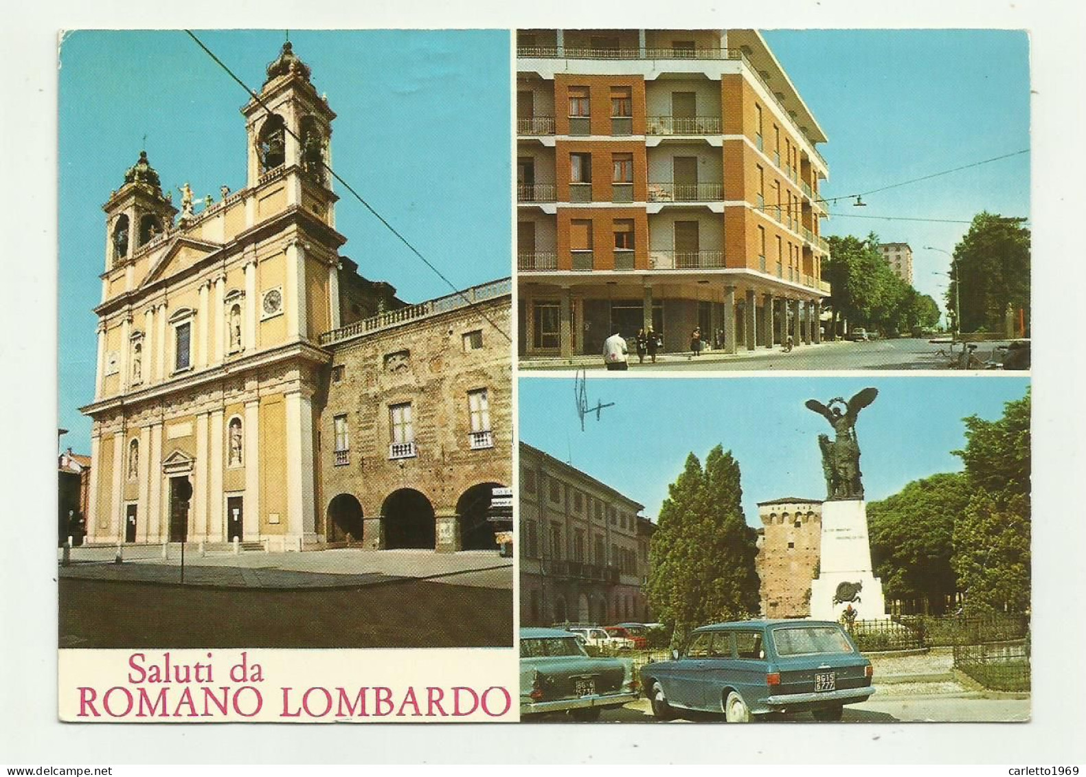 SALUTI DA ROMANO LOMBARDO  - VIAGGIATA FG - Bergamo