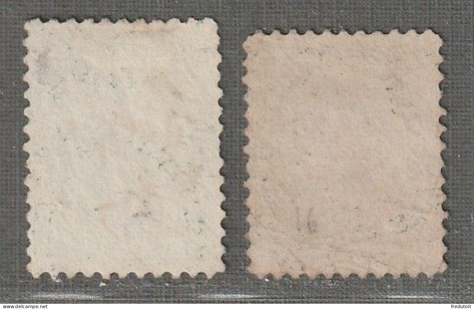CANADA - N°16 X2 Obl (1859-64) Victoria : 12 1/² Vert - Used Stamps
