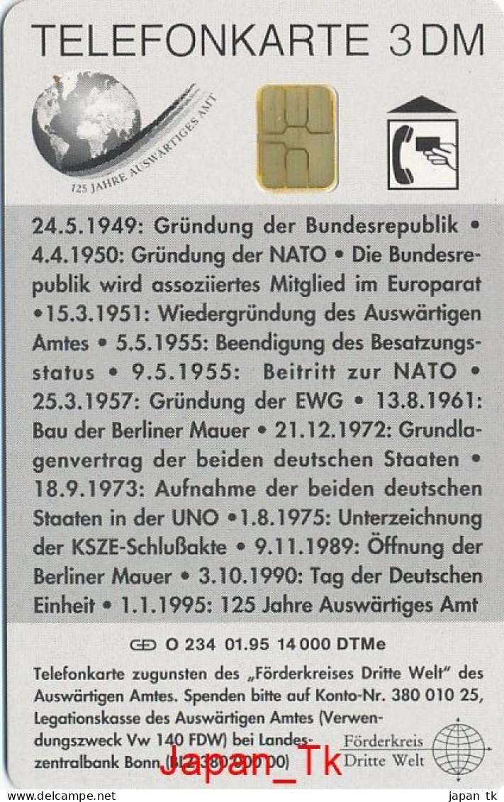 GERMANY O 234 95 Außwärtiges Amt Bonn  - Aufl  14 000 - Siehe Scan - O-Series : Séries Client