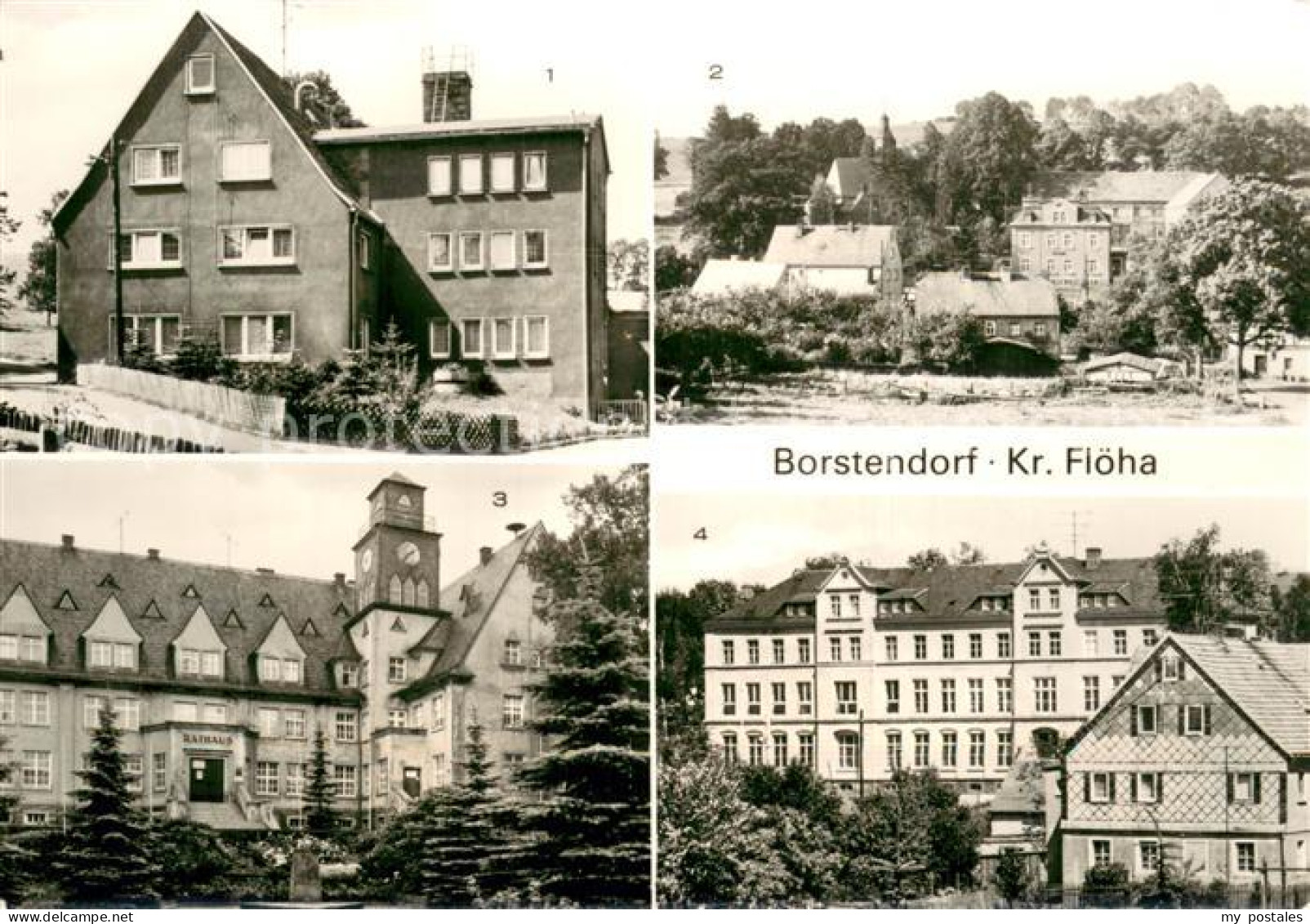 73722422 Borstendorf LPG Ferienheim Teilansicht Rathaus Oberschule  - Autres & Non Classés