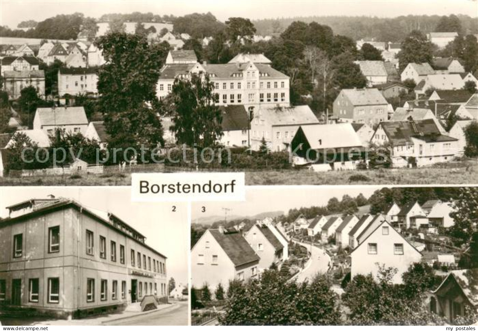 73722421 Borstendorf Teilansicht Kulturhaus Neues Leben Eigenheime  - Sonstige & Ohne Zuordnung