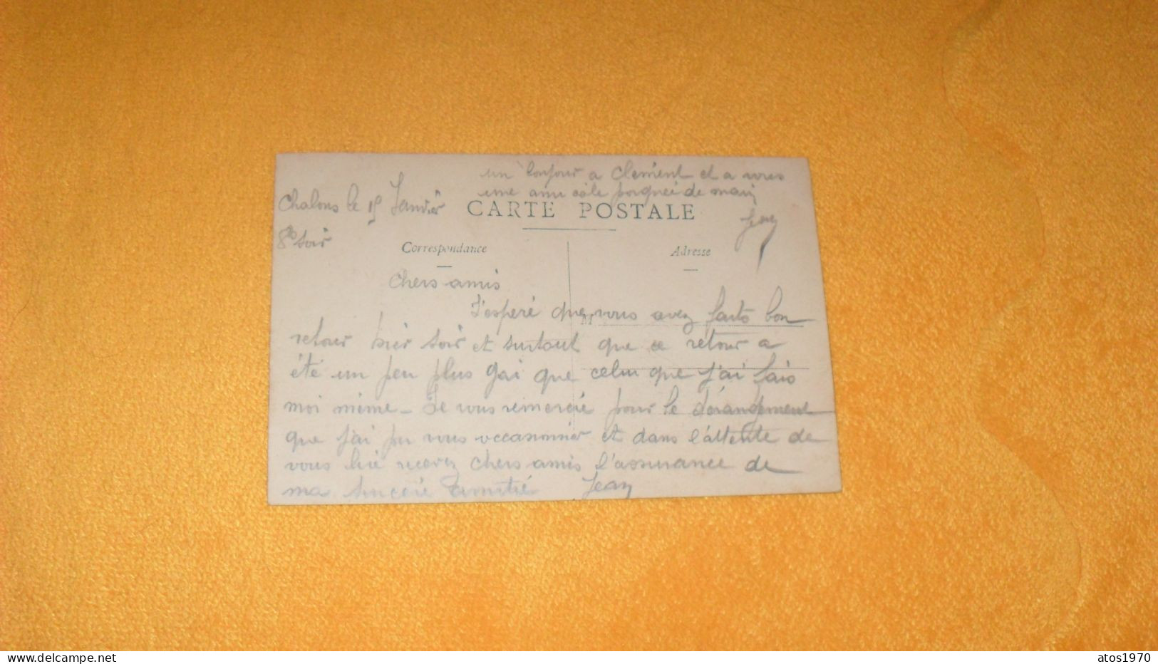 CARTE POSTALE ANCIENNE CIRCULEE DATE ?../ SOUVENIR DU 5e CHASSEUR A CHEVAL A CHALONS SUR MARNE - Châlons-sur-Marne