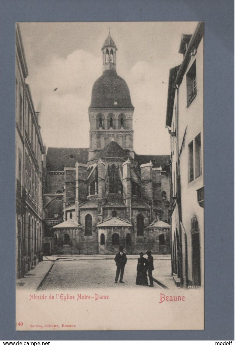 CPA - 21 - Beaune - Abside De L'Eglise Notre-Dame - Animée - Non Circulée - Beaune