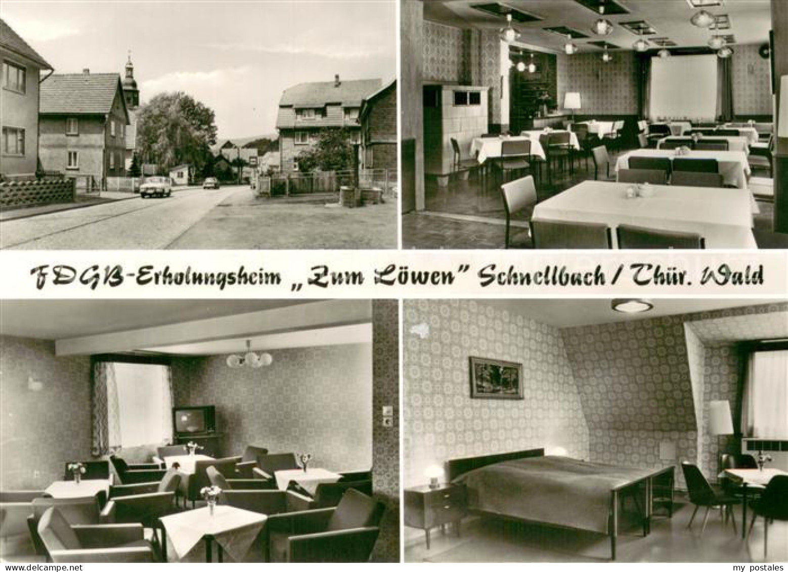 73722398 Schnellbach Floh Seligenthal FDGB Erholungsheim Zum Loewen Gaststube TV - Otros & Sin Clasificación