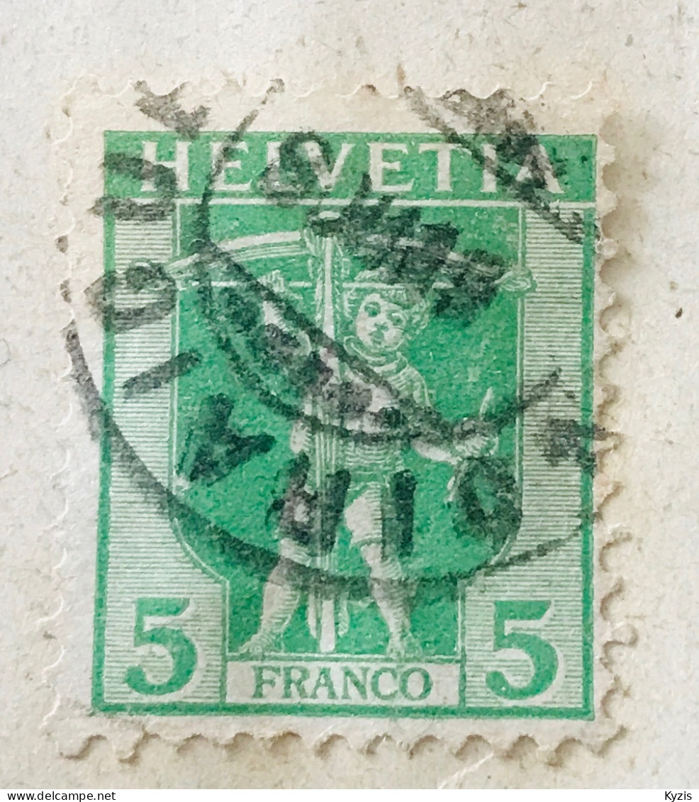 Suisse 1907, Fils De Guillaume Tell, 5c, PLUSIEURS DÉFAUTS, BELLE DENTELURE - Gebruikt