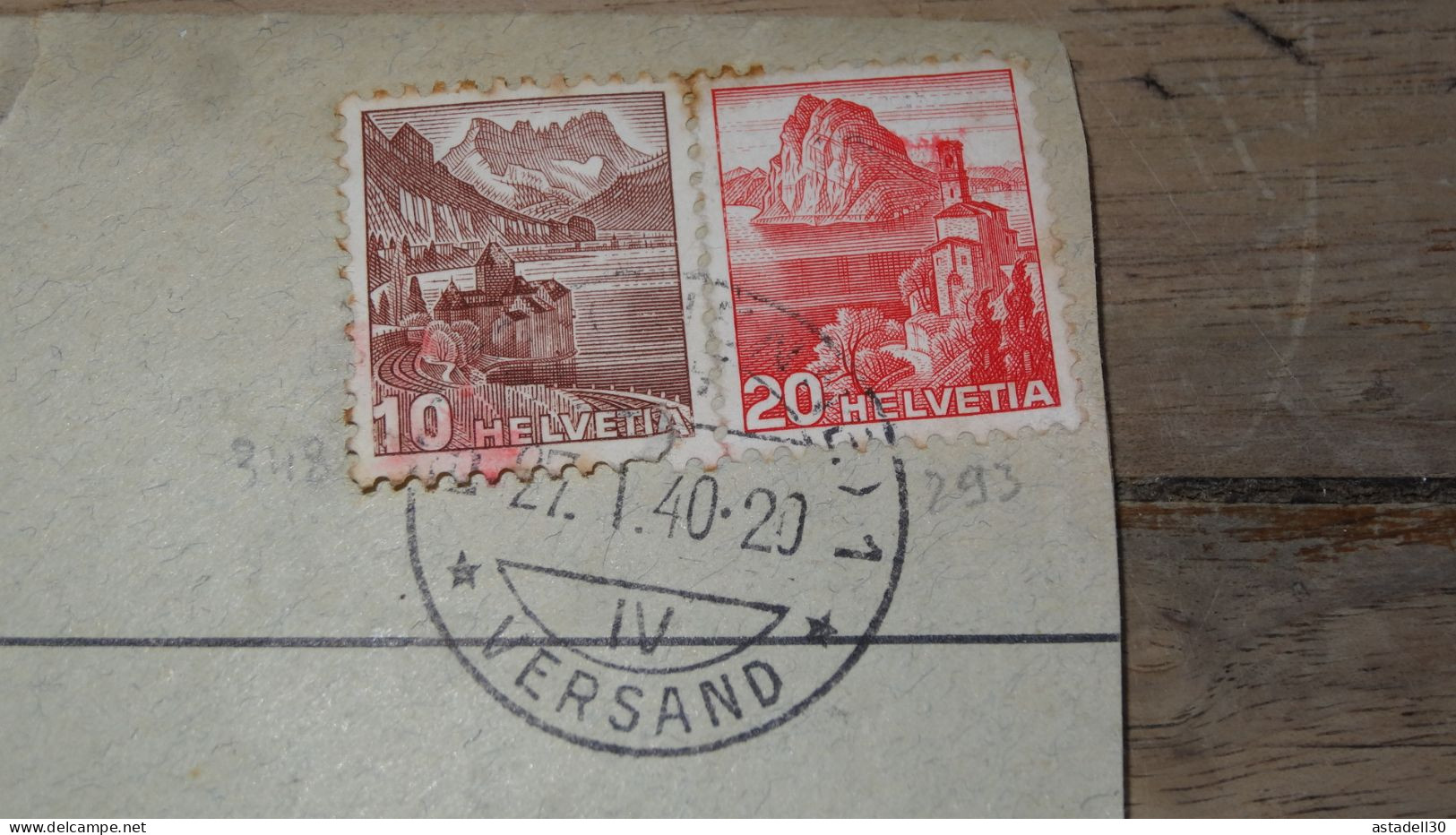 Enveloppe SUISSE, Censure, 1940 ......... Boite1 ...... 240424-161 - Storia Postale