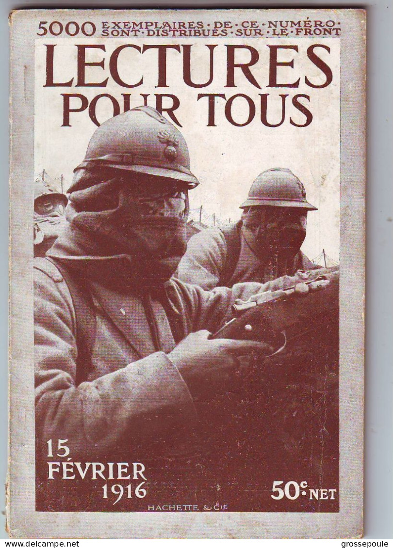 LECTURE POUR TOUS 15 FEVRIER 1916 - - VOIR LE SOMMAIRE - 1900 - 1949