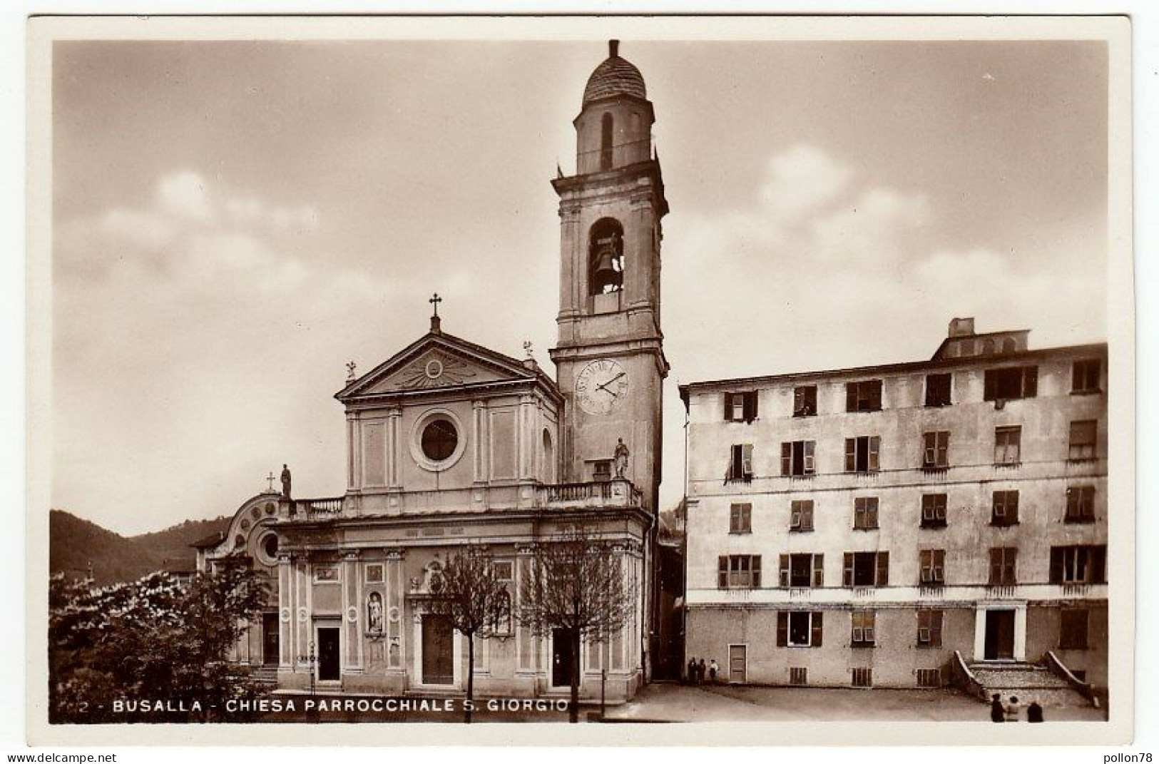 BUSALLA - CHIESA PARROCCHIALE S. GIORGIO - GENOVA - Vedi Retro - Formato Piccolo - Genova (Genoa)