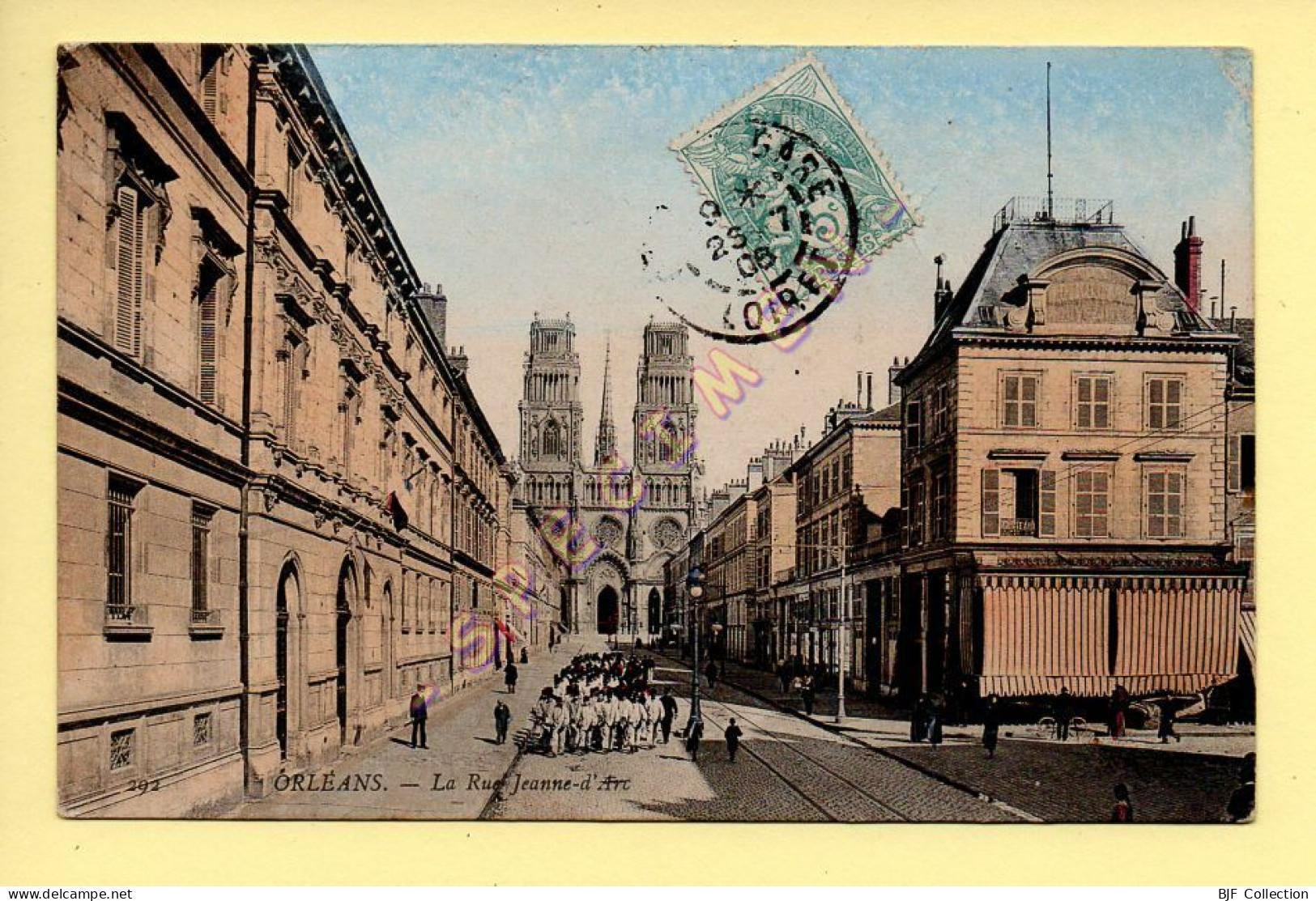 45. ORLEANS - La Rue Jeanne D'Arc (animée) (voir Scan Recto/verso) - Orleans