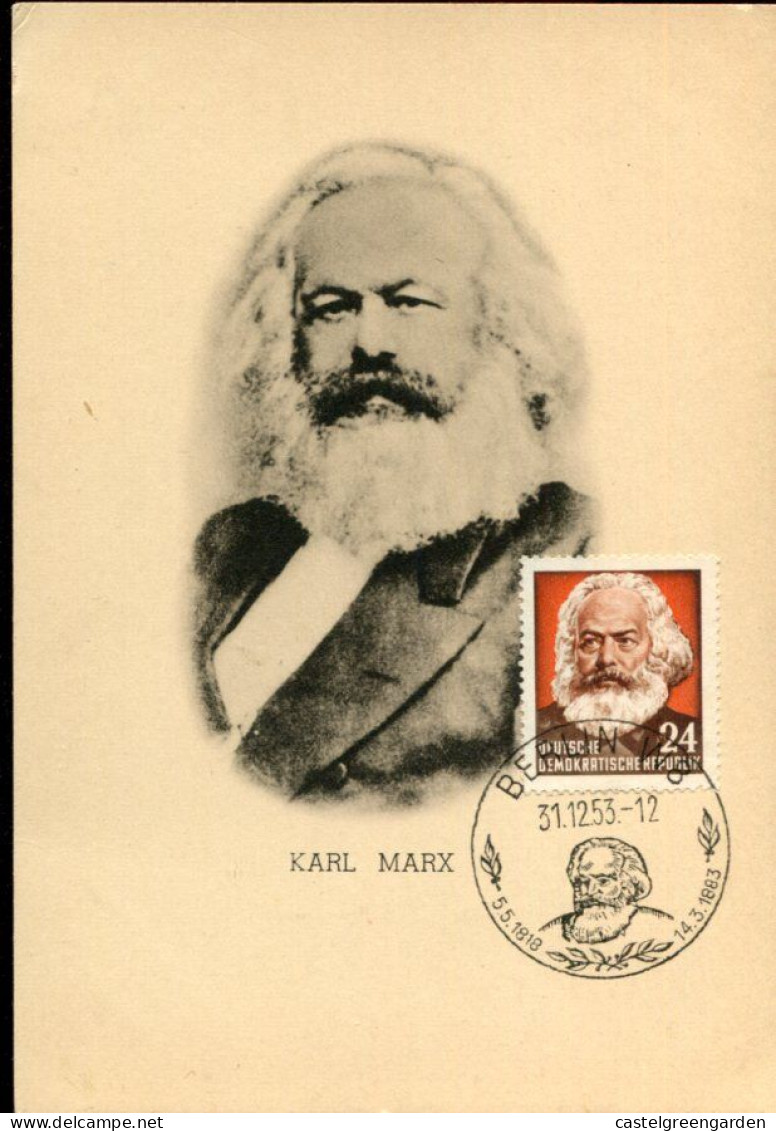 X0287 Germany Ddr, Maximum 1953, Karl Marx, Philosopher And Political Economist, Mi-389 - Karl Marx