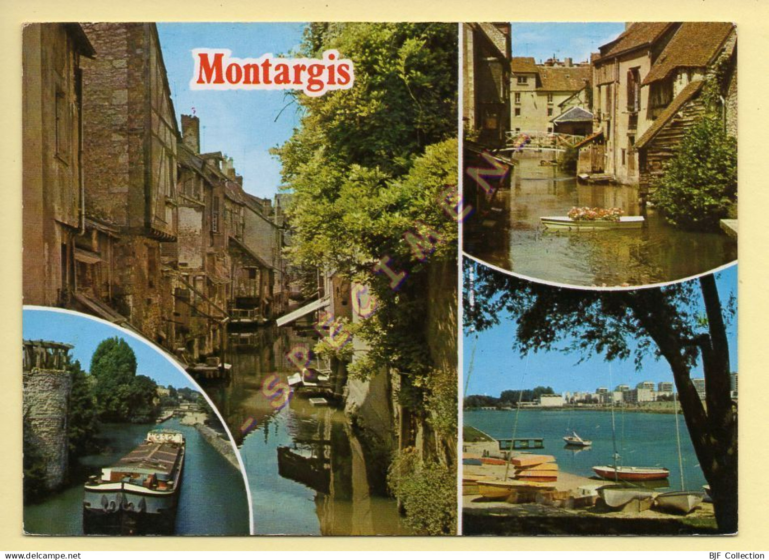 45. MONTARGIS - Multivues (péniche) (voir Scan Recto/verso) - Montargis