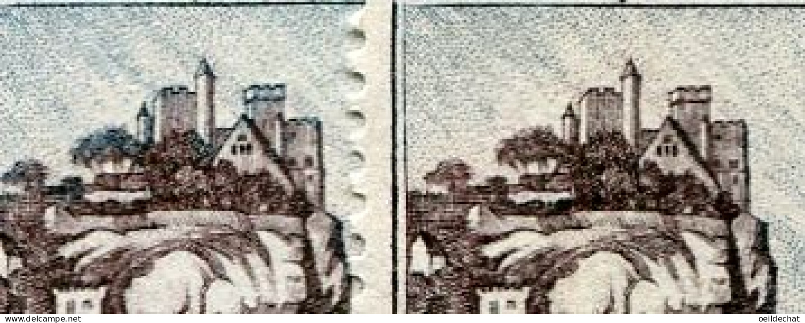 26466 FRANCE N°1127** 18F Beynac-Cazenac : Arbre Et Toiture Gris Au Lieu De Brun-lilas + Normal (non Inclus)  1957  TB - Unused Stamps