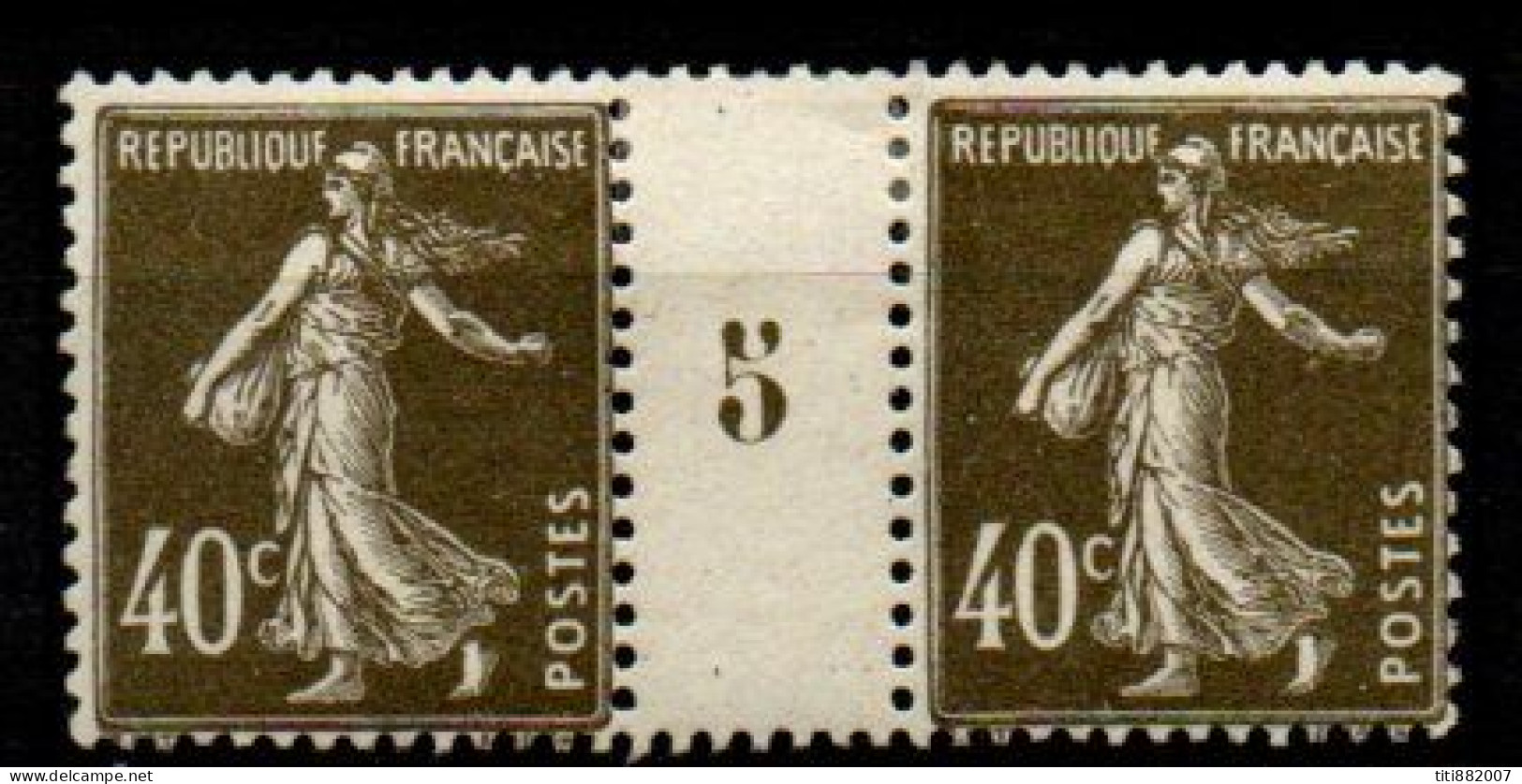 FRANCE    -   1924 .   Y&T N° 193 *.   Millésime 5. - Millésime