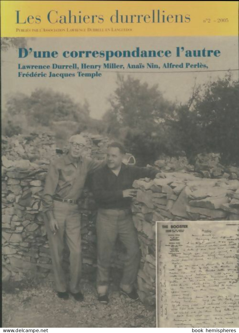 Les Cahiers Durrelliens N°2 (2005) De Collectif - Non Classés