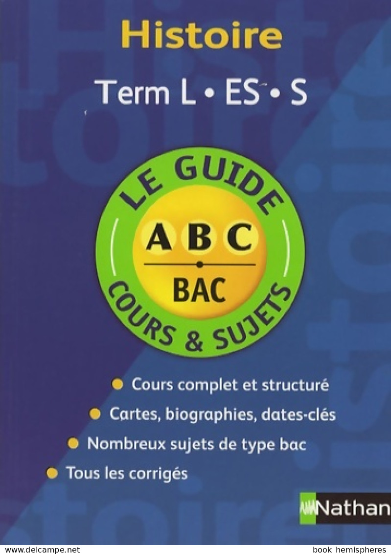 Guide Abc Hist Term L Es Cours (2007) De Pierrette Chapelle - 12-18 Years Old