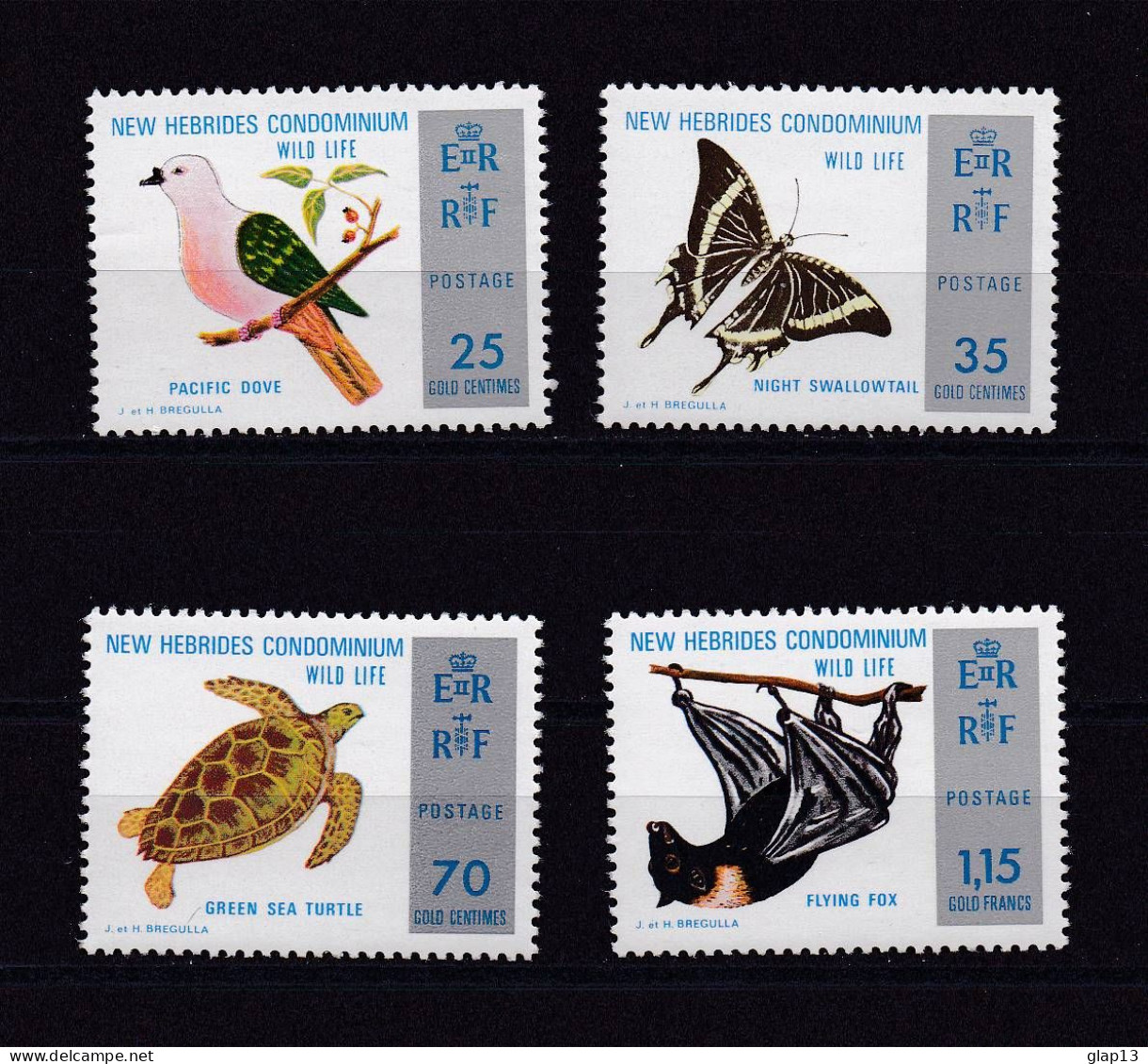 NOUVELLES-HEBRIDES 1974 TIMBRE N°382/85 NEUF** ANIMAUX - Nuovi