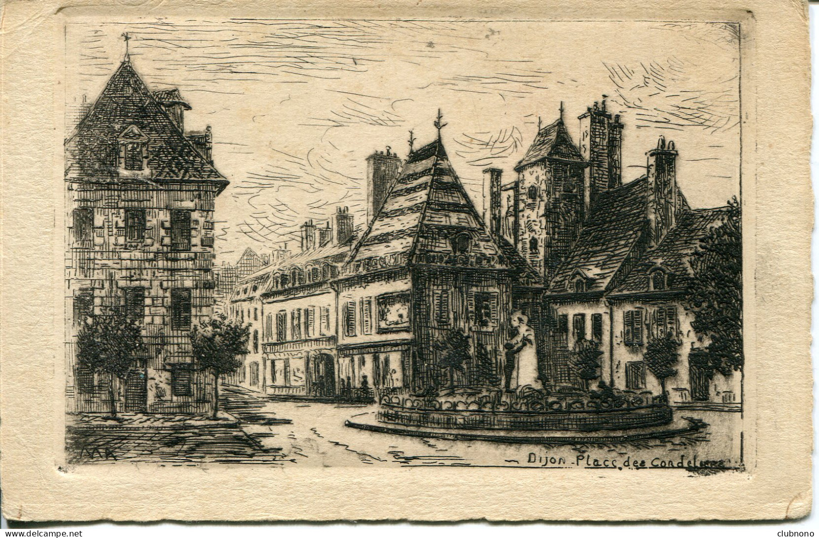 CPA - DIJON - PLACE DES CORDELIERS (BEAU DESSIN) - Dijon