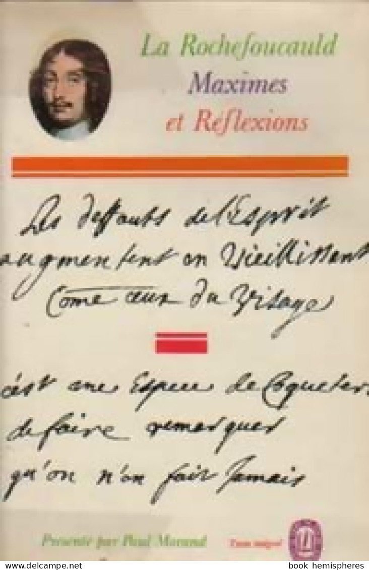 Maximes Et Réflexions Diverses (1965) De François De La Rochefoucauld - Klassische Autoren