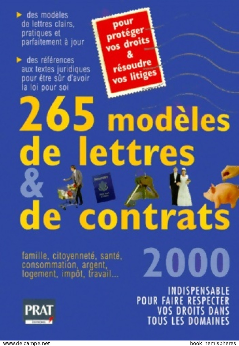 265 Modèles De Lettres Et De Contrats (1999) De P. Gendrey - Recht