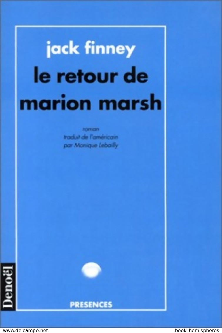 Le Retour De Marion Marsh (1992) De Jack Finney - Toverachtigroman