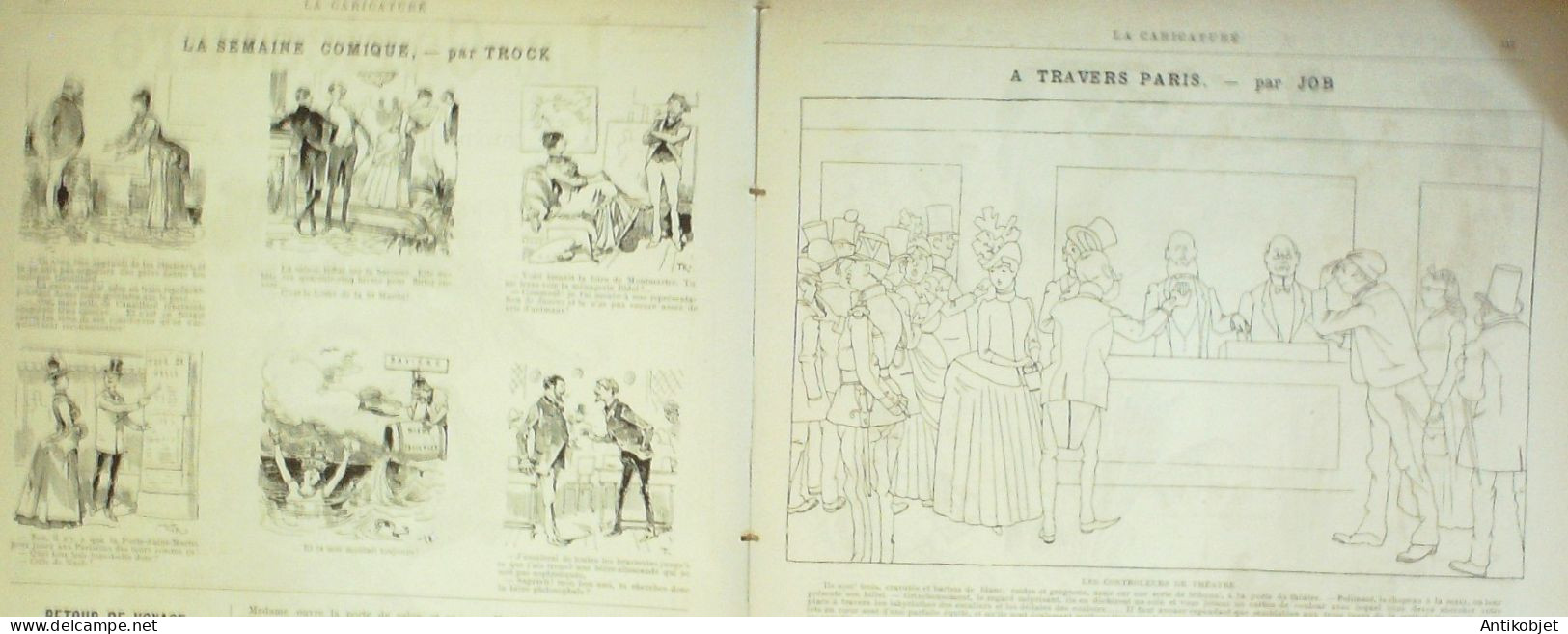 La Caricature 1886 N°356 Mounet-Sully Hamlet Robida Philosophie Faria Trock - Zeitschriften - Vor 1900