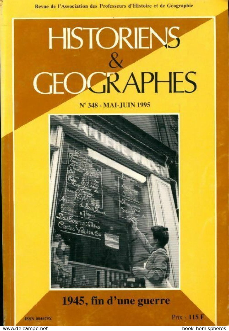 Historiens & Géographes N°348 (1995) De Collectif - Non Classificati