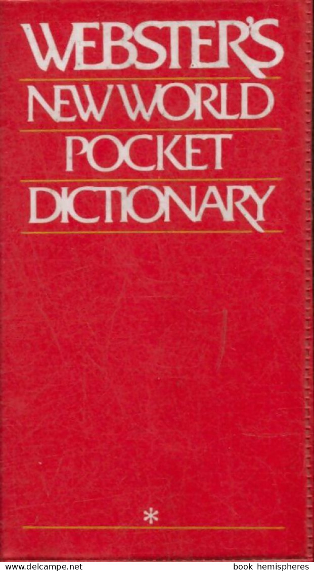 Webster's New World Pocket Dictionary (1977) De David B Guralnik - Diccionarios