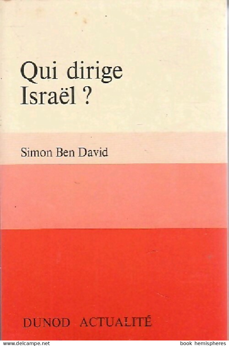 Qui Dirige Israël ? (1970) De Simon Ben David - Politique