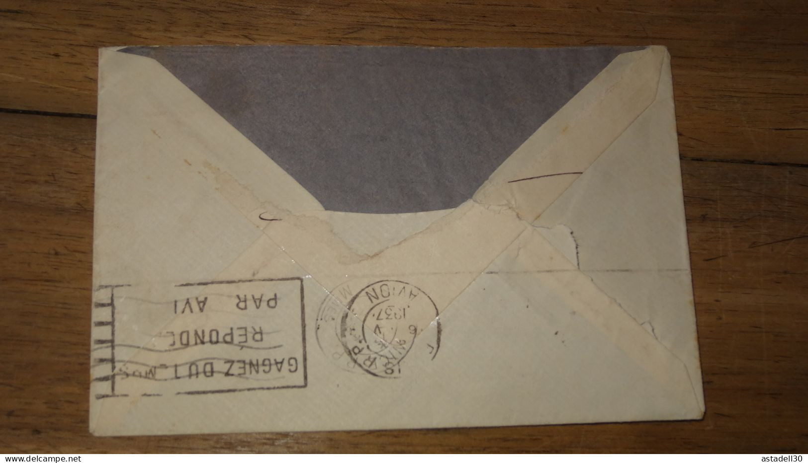 Enveloppe BELGIQUE, Brussels, Avion - 1937 ......... Boite1 ...... 240424-163 - Briefe U. Dokumente