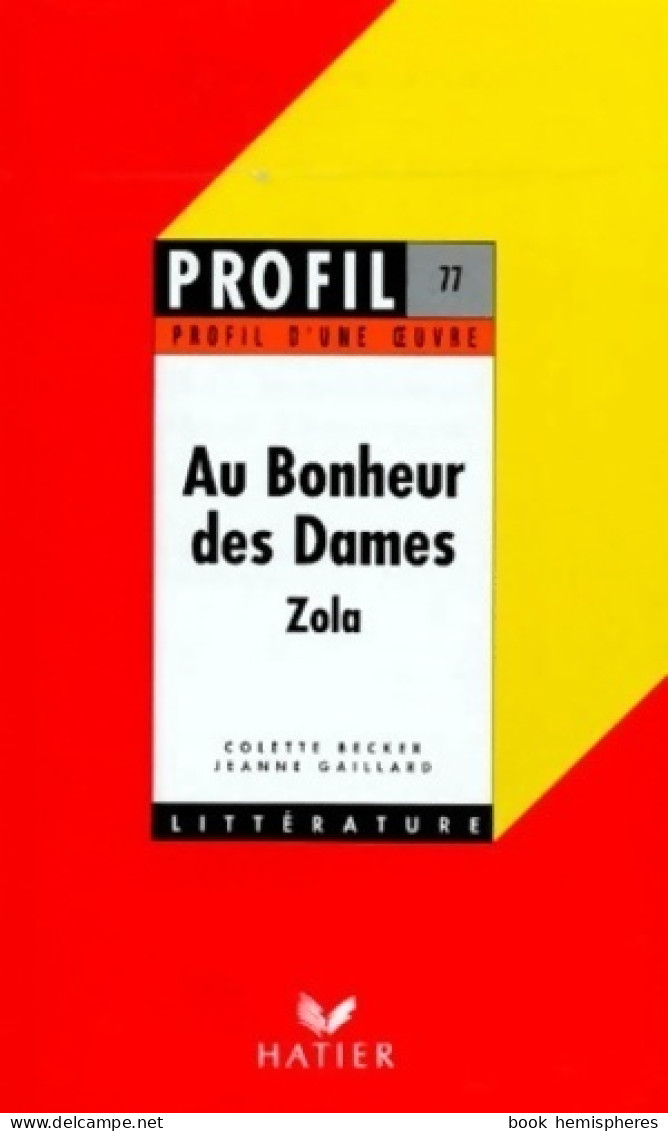 Au Bonheur Des Dames (1993) De Emile Zola - Classic Authors