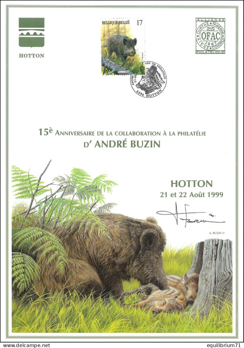 CS/HK  2750° - Mammifères Des Ardennes/Zoogdieren Van De Ardennen/Säugetiere Der Ardennen - OFAC, BUZIN - SIGNÉ/GETEKEND - 1985-.. Vögel (Buzin)