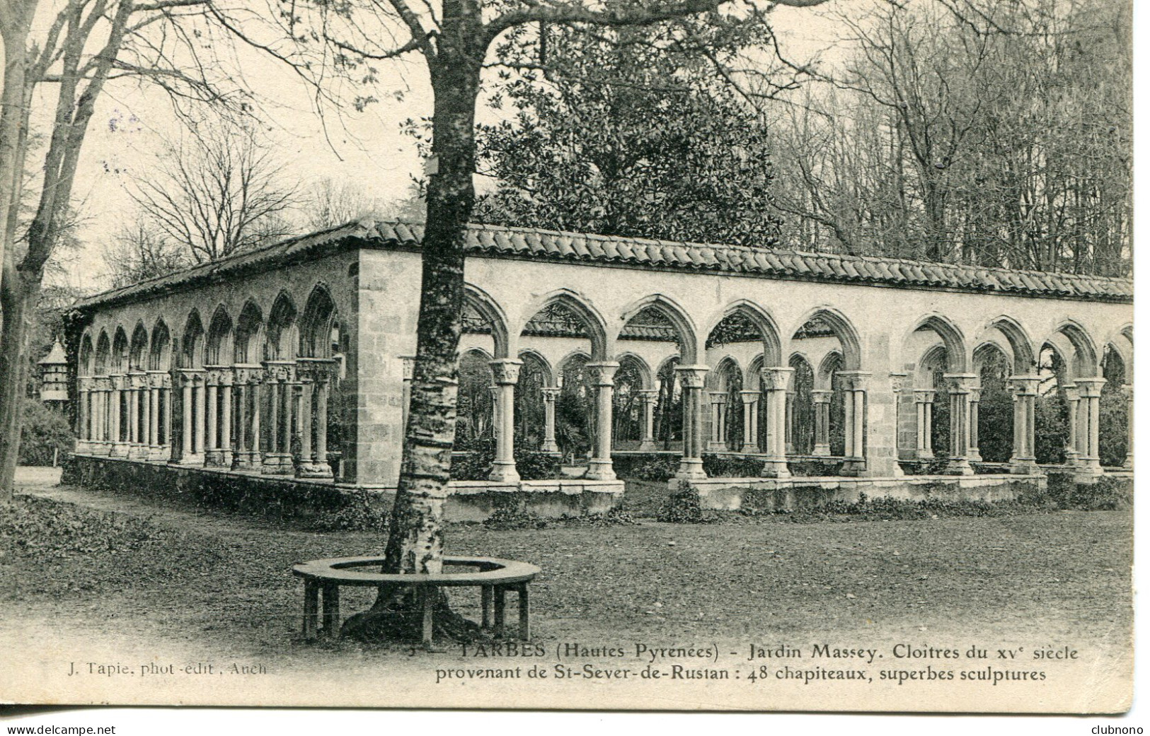 CPA -  TARBES - JARDIN MASSEY - CLOITRES (1904) - Tarbes