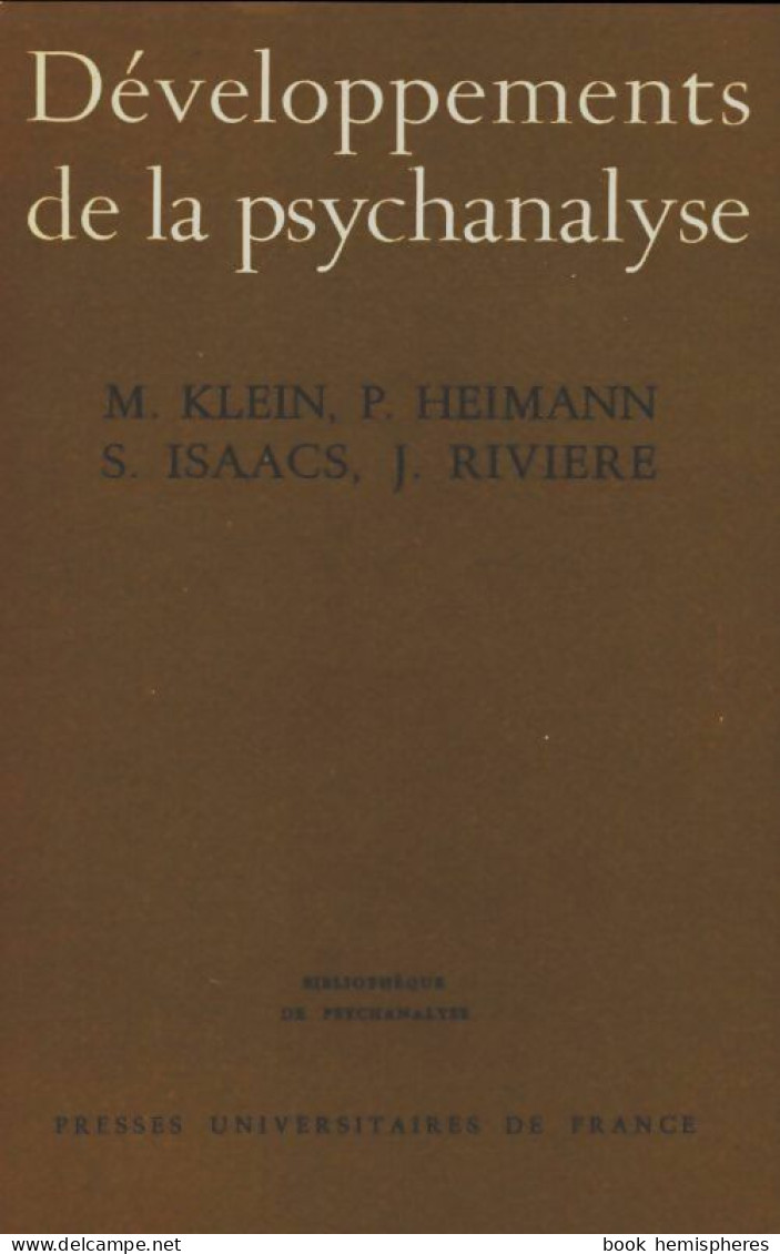 Développements De La Psychanalyse (1976) De Collectif - Psychology/Philosophy
