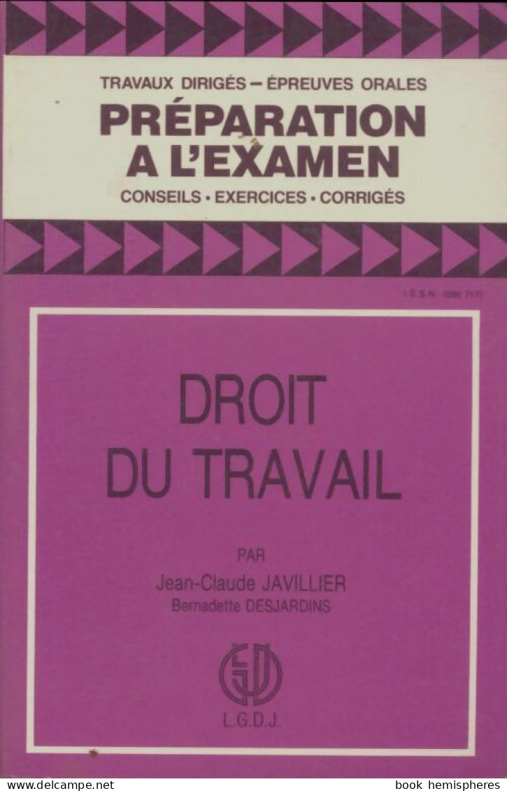 Droit Du Travail (1988) De Jean-Claude Javillier - Diritto
