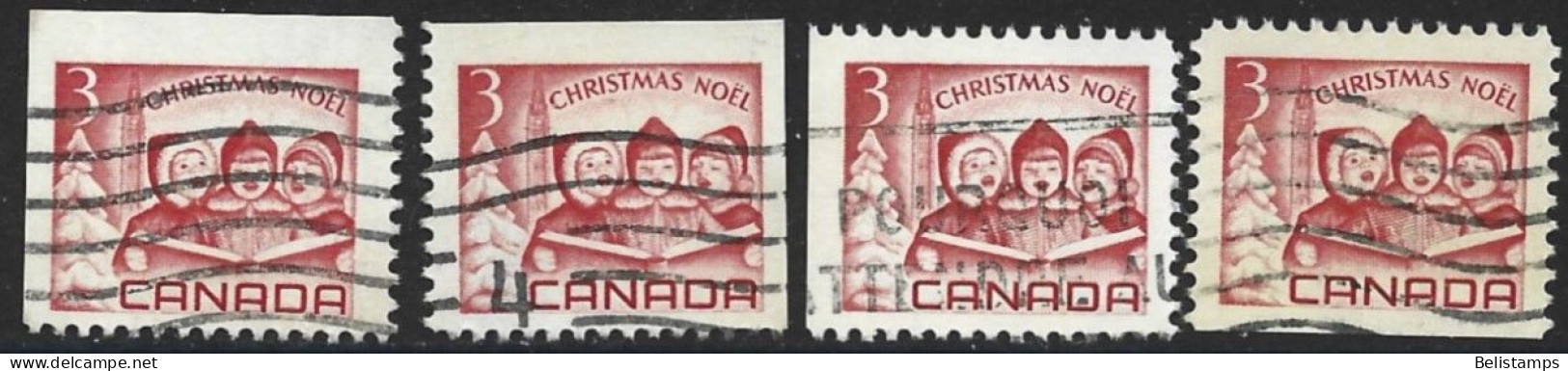 Canada 1967. Scott #476 Singles (U) Christmas, Singing Children And Peace Tower, Ottawa - Single Stamps