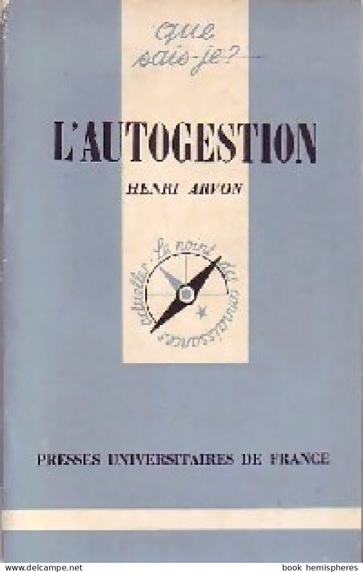 L'autogestion (1980) De Henri Arvon - Handel