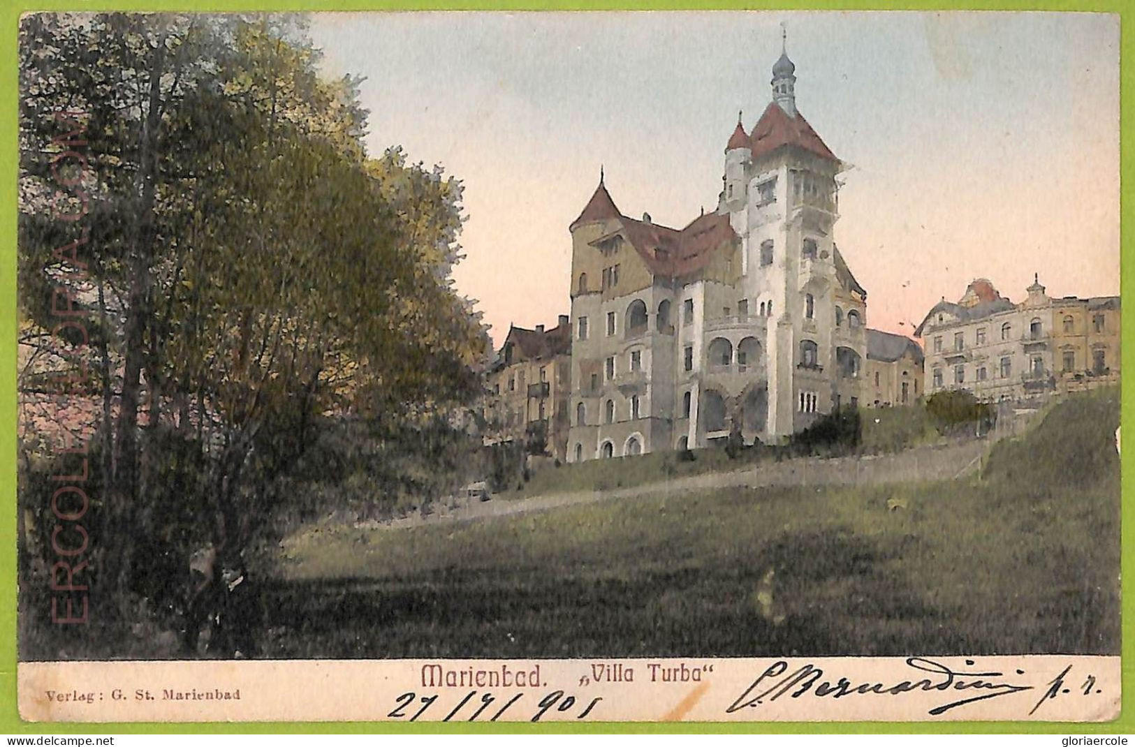 Ae9463 - CZECHOSLOVAKIA - VINTAGE  POSTCARD - Marienbad - 1915 - Tschechische Republik