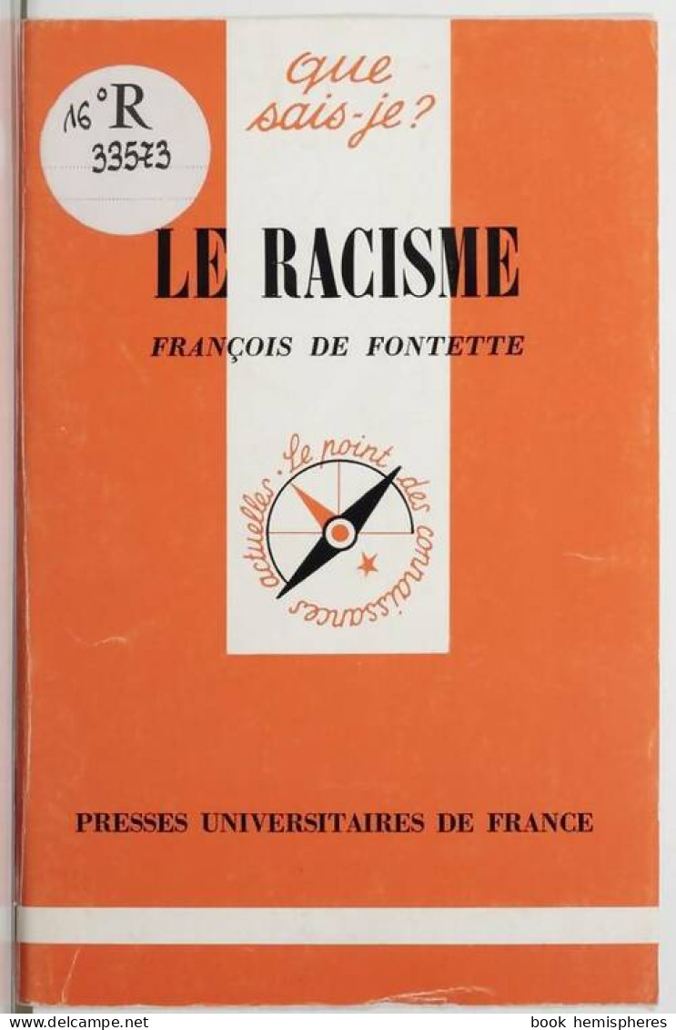 Le Racisme (1997) De François Fontette - Sciences