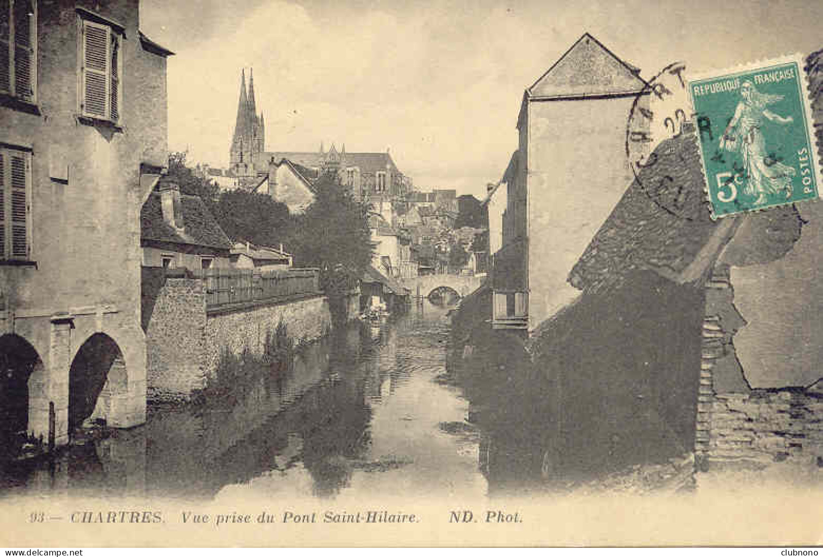 CPA - CHARTRES - VUE PRISE DU PONT ST HILAIRE (BEAU CLICHE) - Chartres