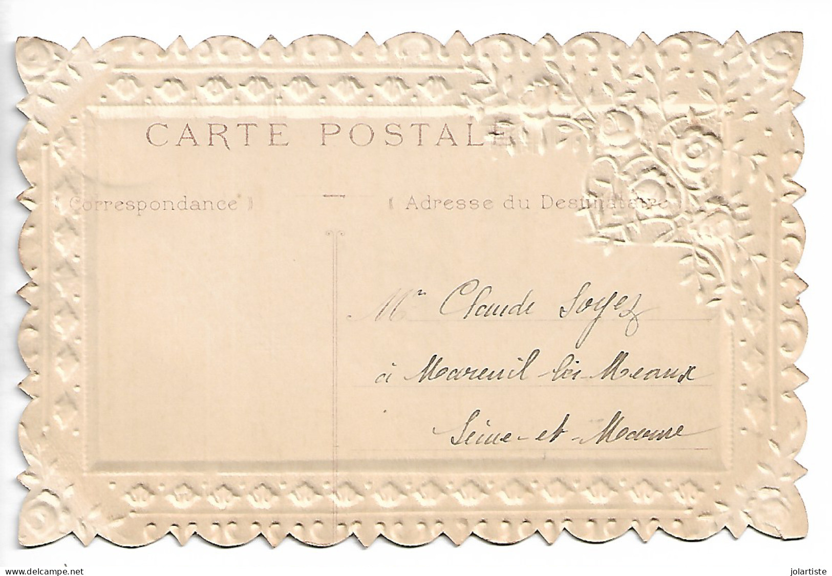 Cpa Bonne Annee  Carte Gauffree Rajou De Luponis Ecrite  N0173 - Neujahr