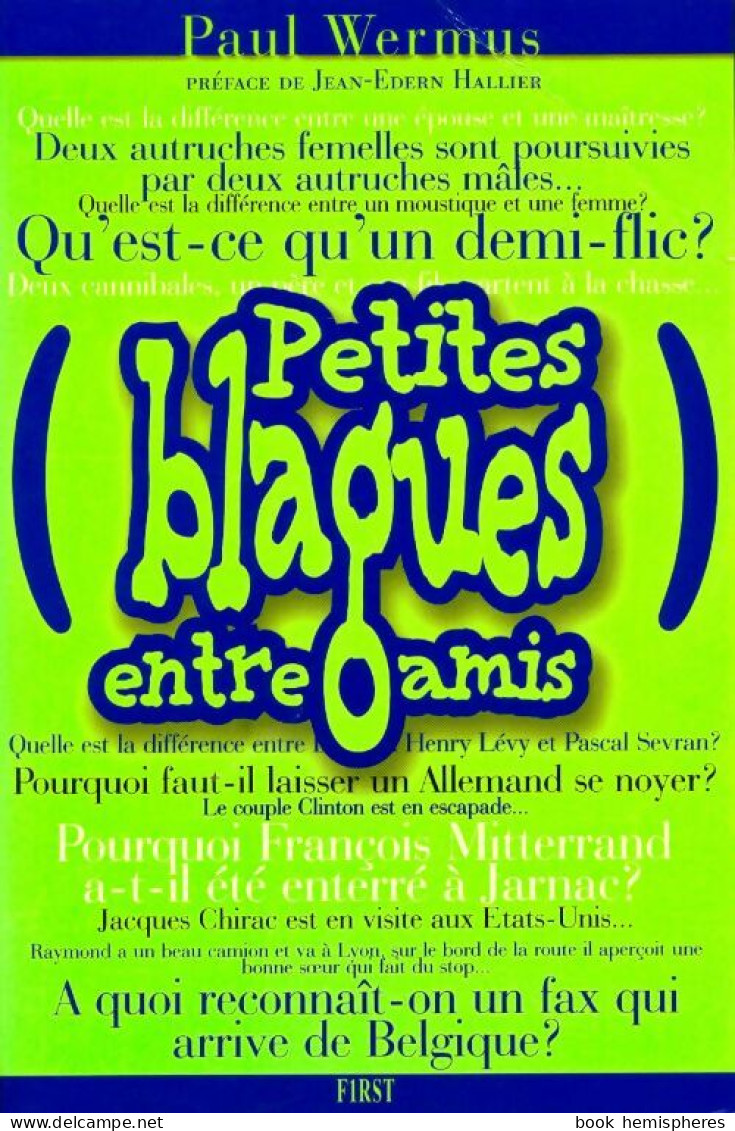 Petites Blagues Entre Amis (1996) De Paul Wermus - Humour