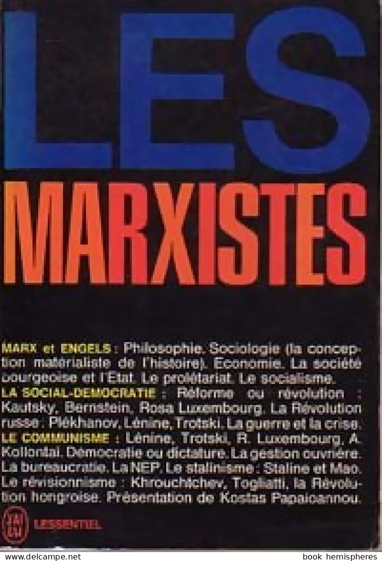 Les Marxistes (1965) De Kostas Papaioannou - Politik