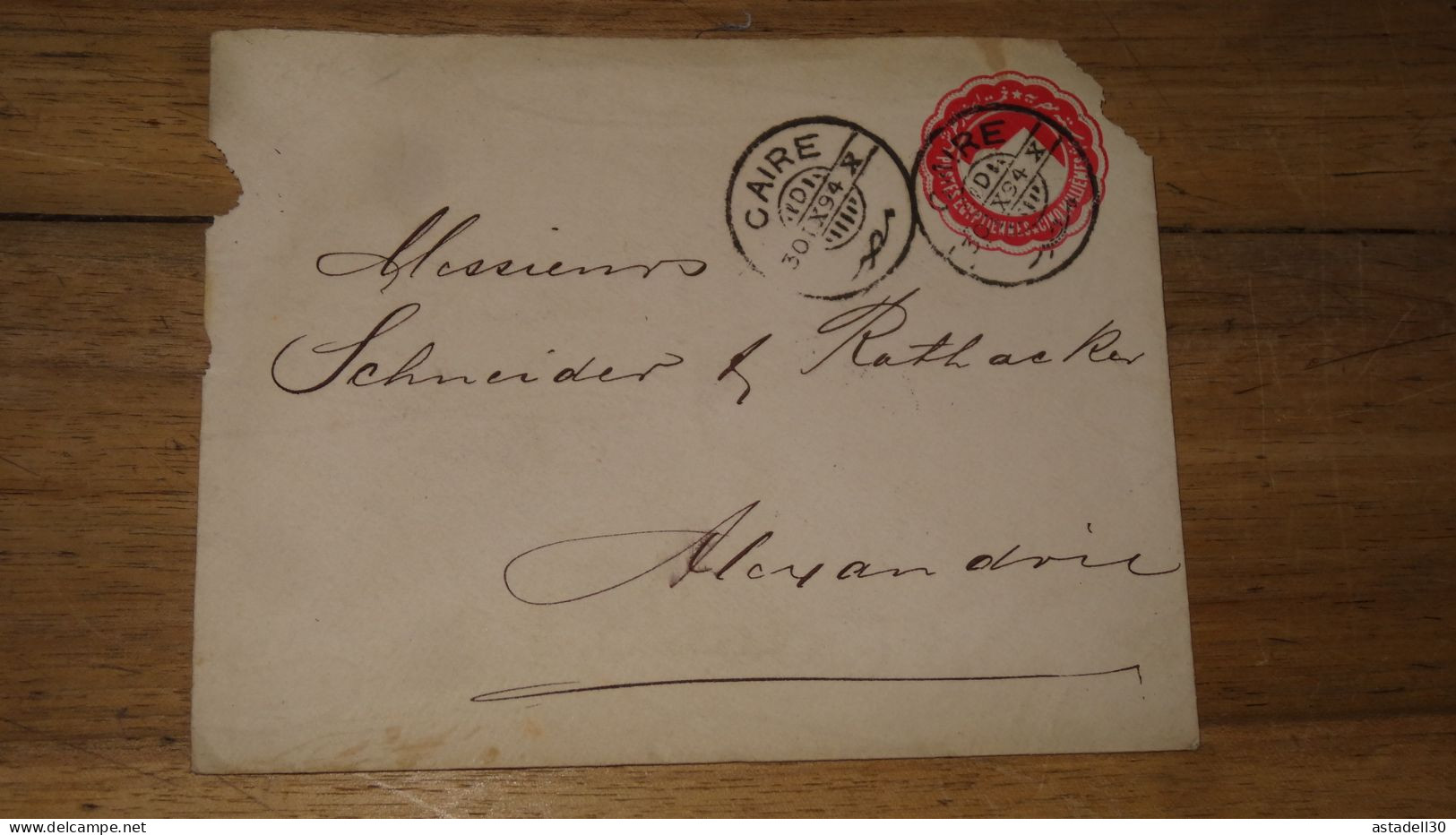 Enveloppe Entier Postal EGYPT , Cairo - 1904 ......... Boite1 ...... 240424-164 - 1866-1914 Khedivate Of Egypt