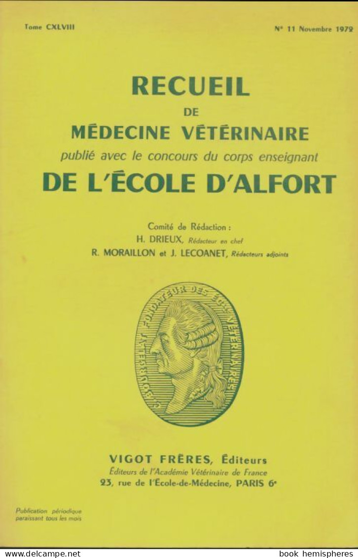 Recueil De Médecine Vétérinaire Tome CXLVIII N°11 (1972) De Collectif - Natur