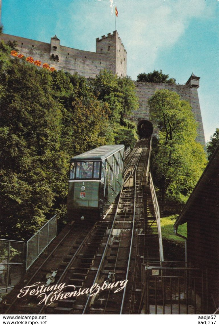 Austria Oostenrijk Salzburg - Drachtseilbahn - Trains