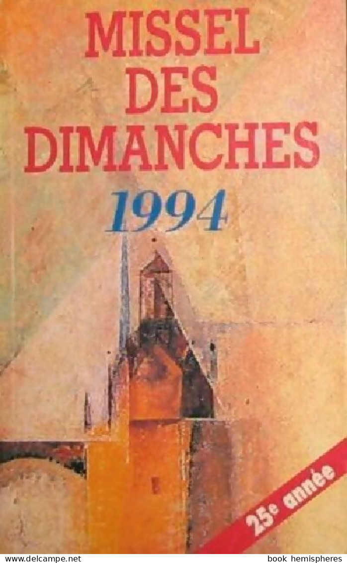 Missel Des Dimanches 1994 (1993) De Collectif - Religione