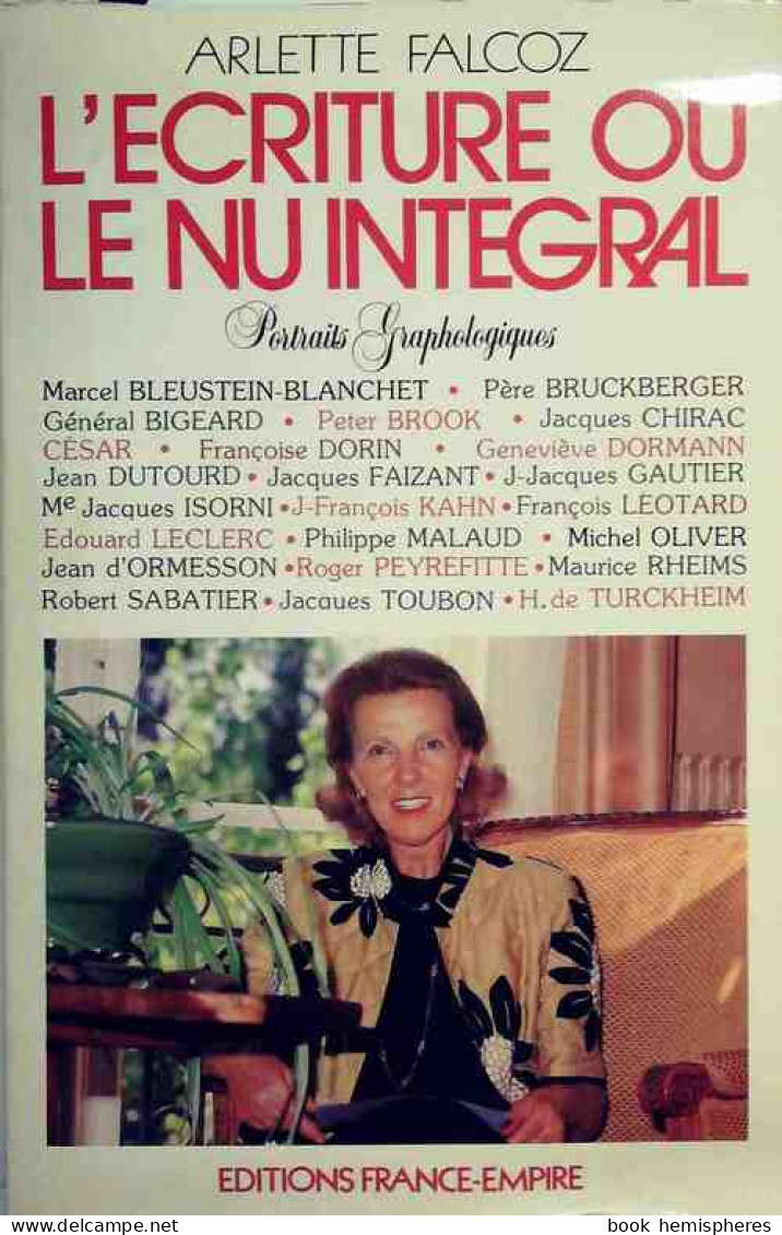 L'écriture Ou Le Nu Intégral (1985) De Arlette Falcoz - Psicologia/Filosofia