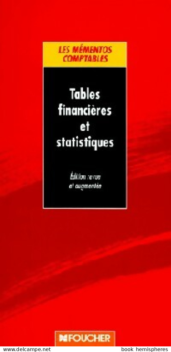 Tables Financières Et Statistiques (1995) De Pascal Falguières - Wissenschaft